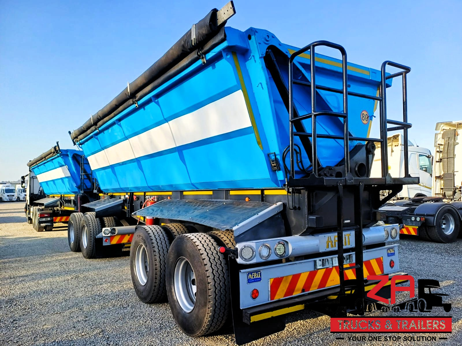 2018 AFRIT 40 CUBE SIDE TIPPER TRAILER #53197